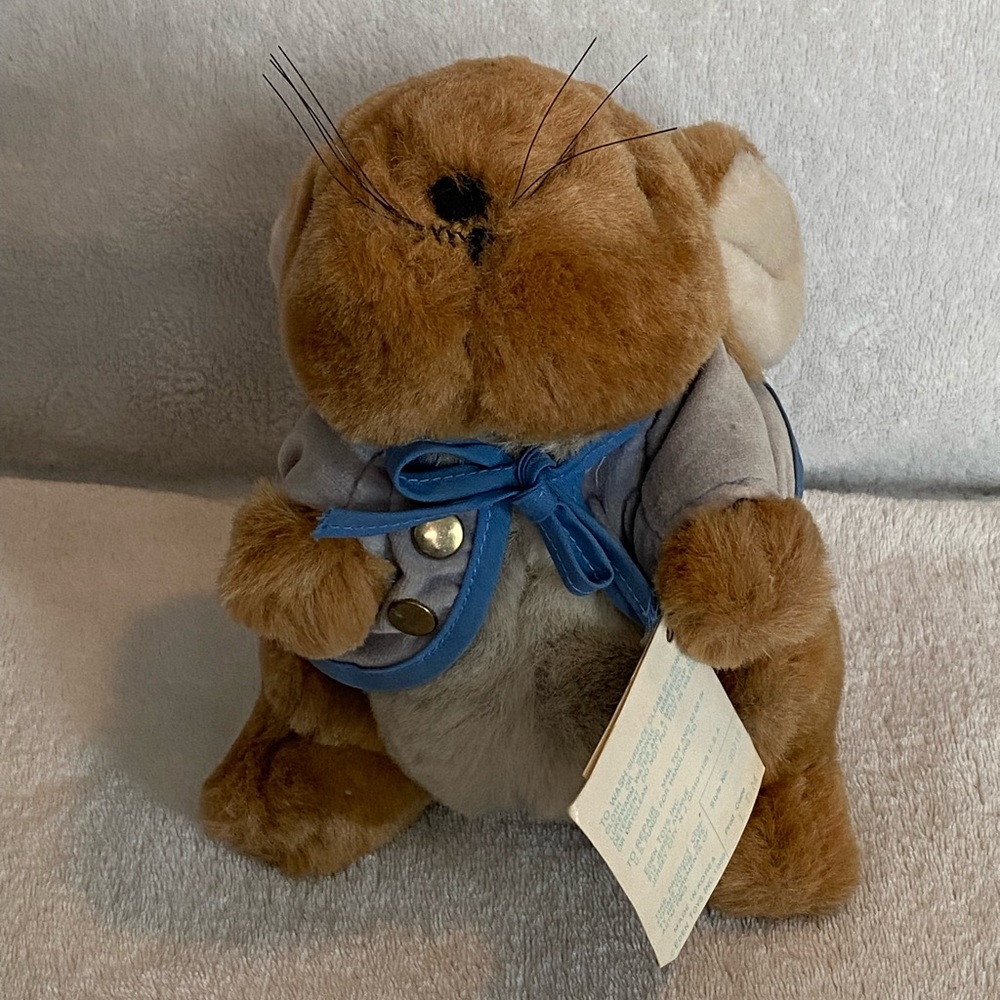 VTG 1989 Peter Rabbit Plush 7" Eden Beatrix Potter Stuffed Bunny Toy W/tags